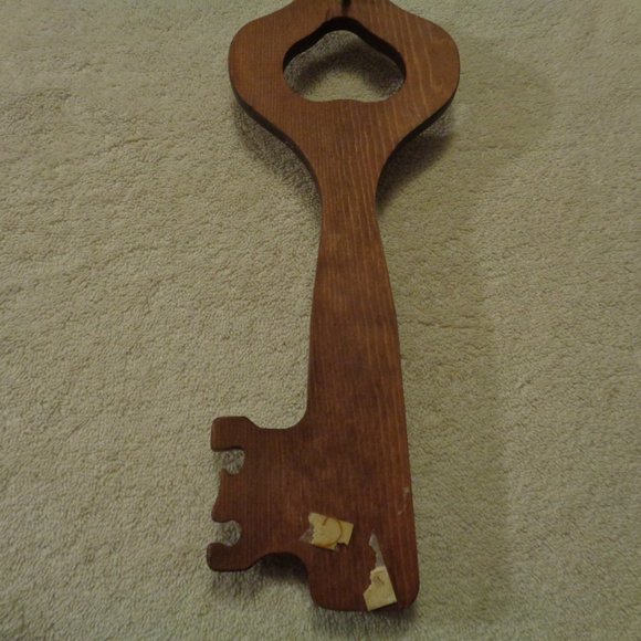 STEAMPUNK VINTAGE LG WOODEN KEY HOLDER - Picture 5 of 8